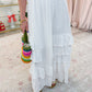 Hideaway Eyelet Ruffle Maxi Skirt