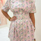 French Floral Shirt Dress