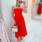 ZS Sunsought Strapless Midi Dress