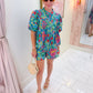 Tropical Floral Button Front Short