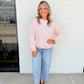 Blush Stripe Crewneck Sweater