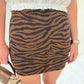 Josie Mini Skort Wild Tiger Knit