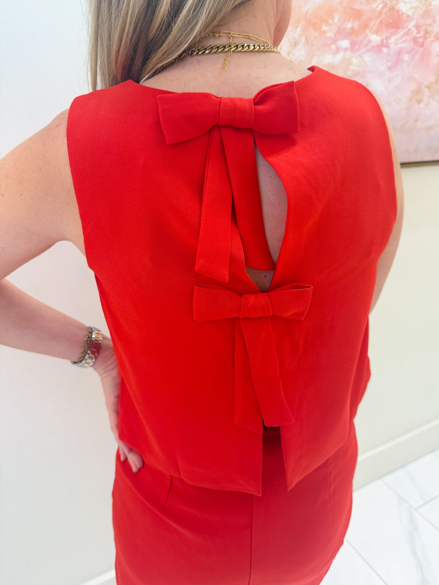 Love Note Bow Back Tank