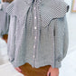 Gingham Peter Pan Collar Top