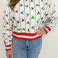 Sequin Stripes & Holly Sweatshirt