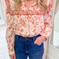 Sepia Garden Ruffle Blouse