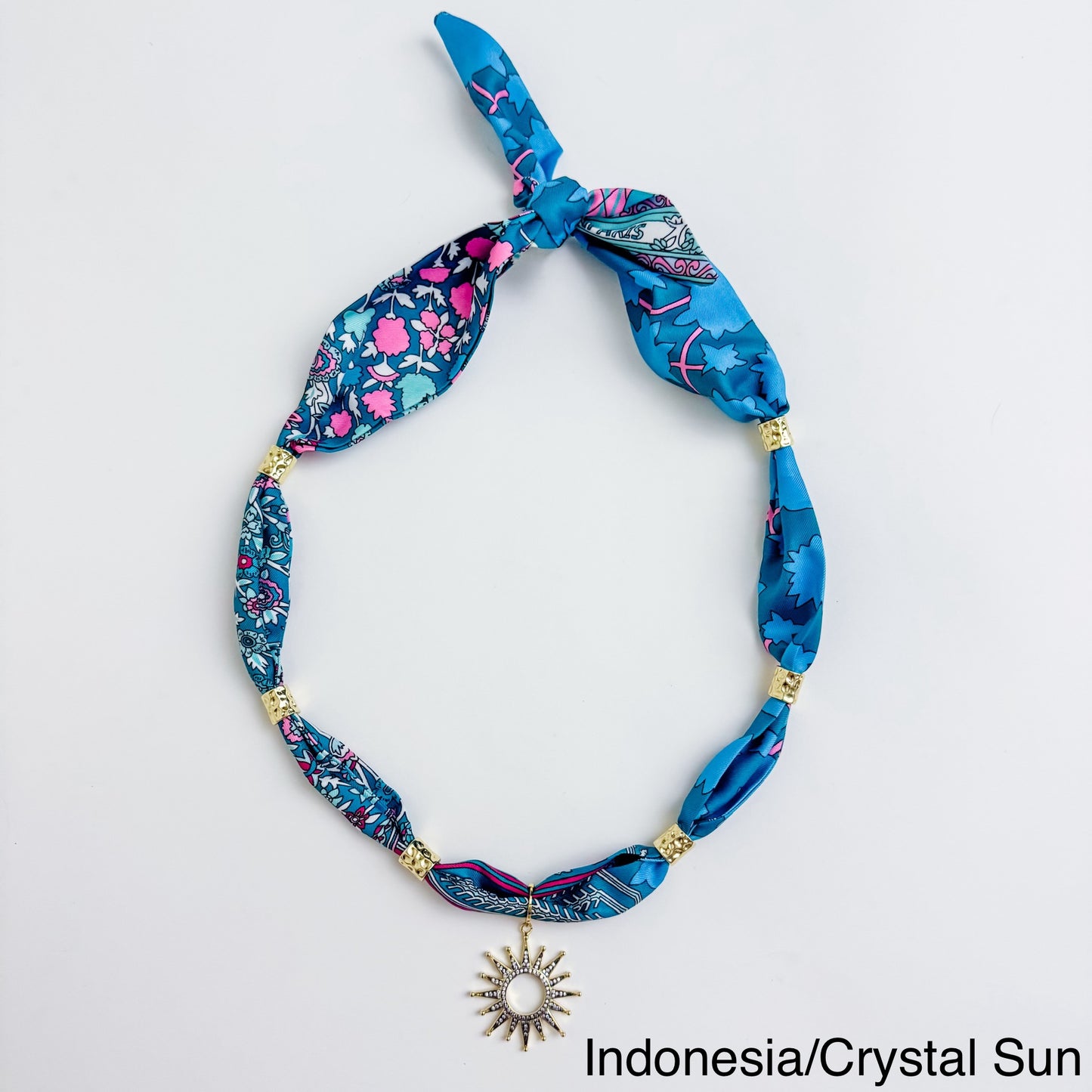 Gold Spacer Scarf Necklace