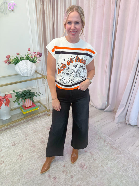 Stripe Trick or Treat Top