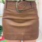 Maverick Mini Skirt Chestnut Brown