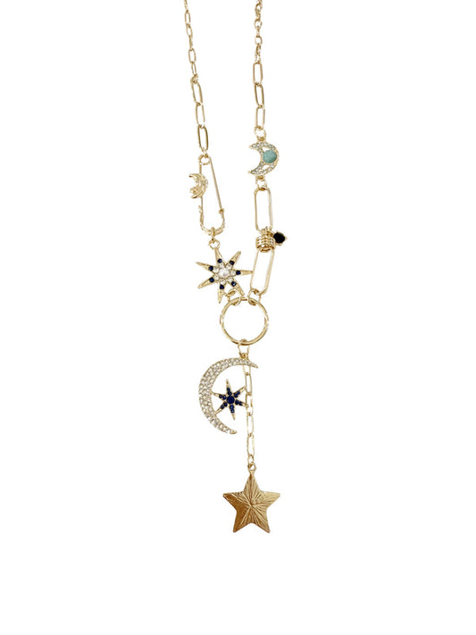 Starry Night Multi Charm Necklace