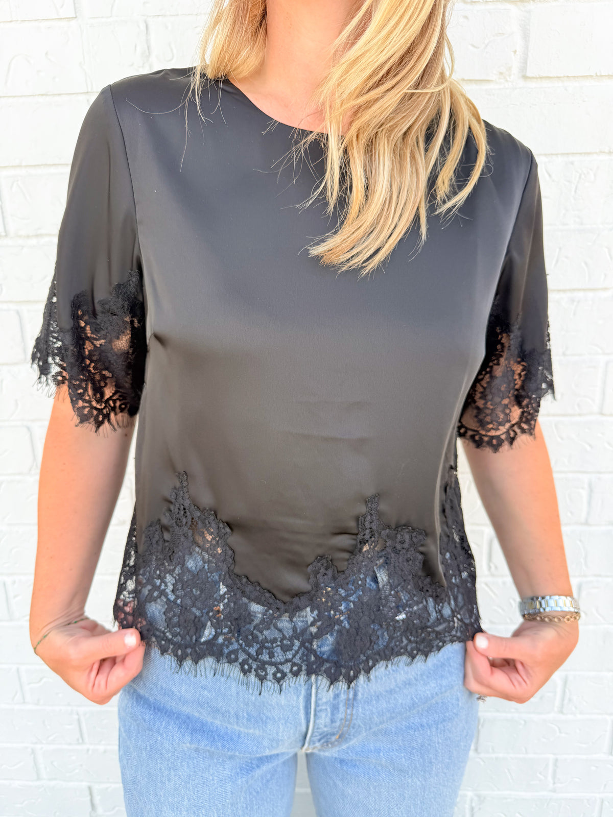 Black Lace Blouse