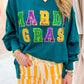 Sequin Mardi Gras Dolman Top