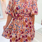 Ramy Belted Floral Mini Dress