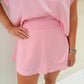 Mineral Wash A-Line Mini Skort