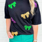 Mardi Gras Sequin Bow Tee