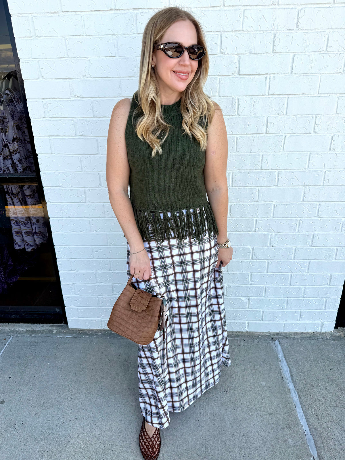 Bennett Skirt Oak Plaid