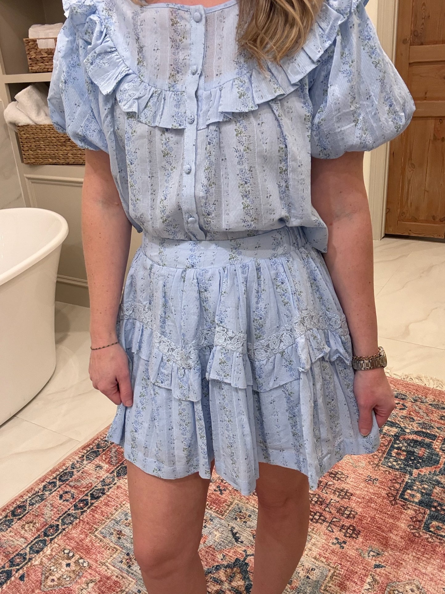 Rosabelle Ruffle Top & Skirt Set