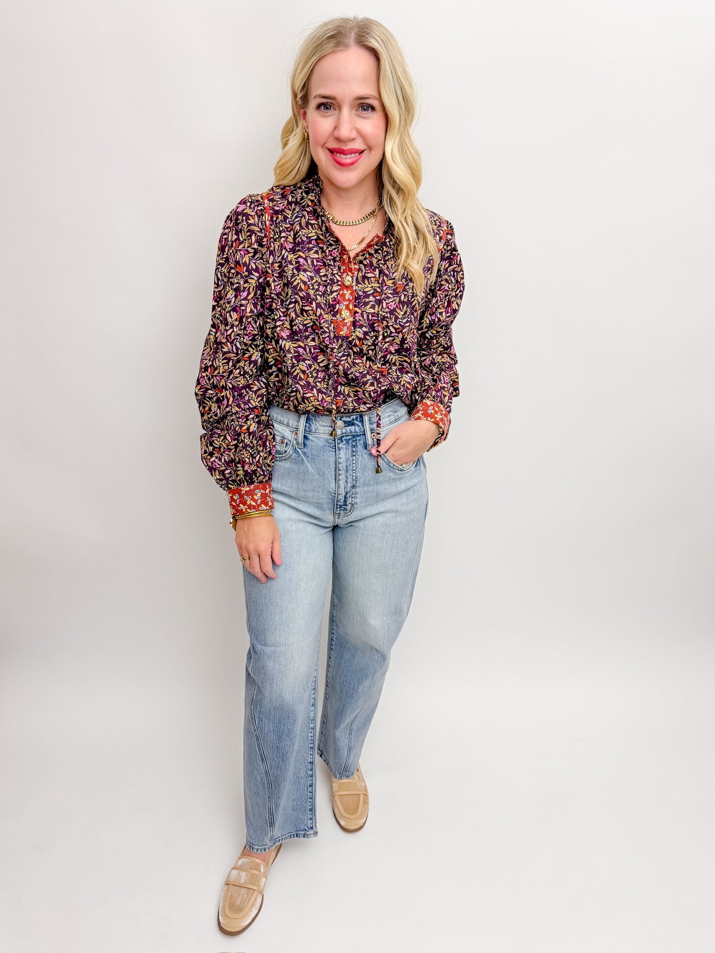 Branch Out Long Sleeve Blouse