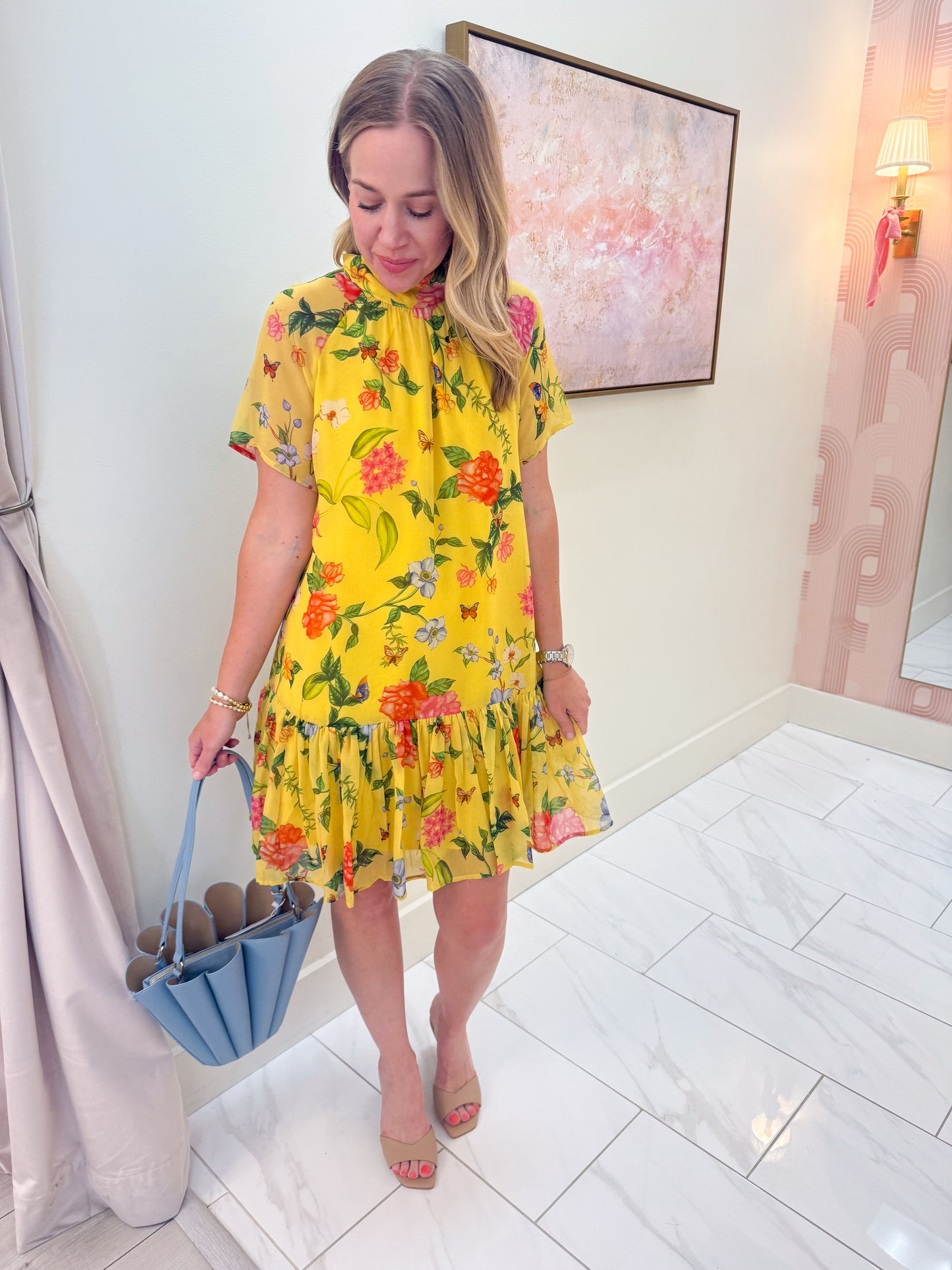 Willa Dress Yellow Parterre