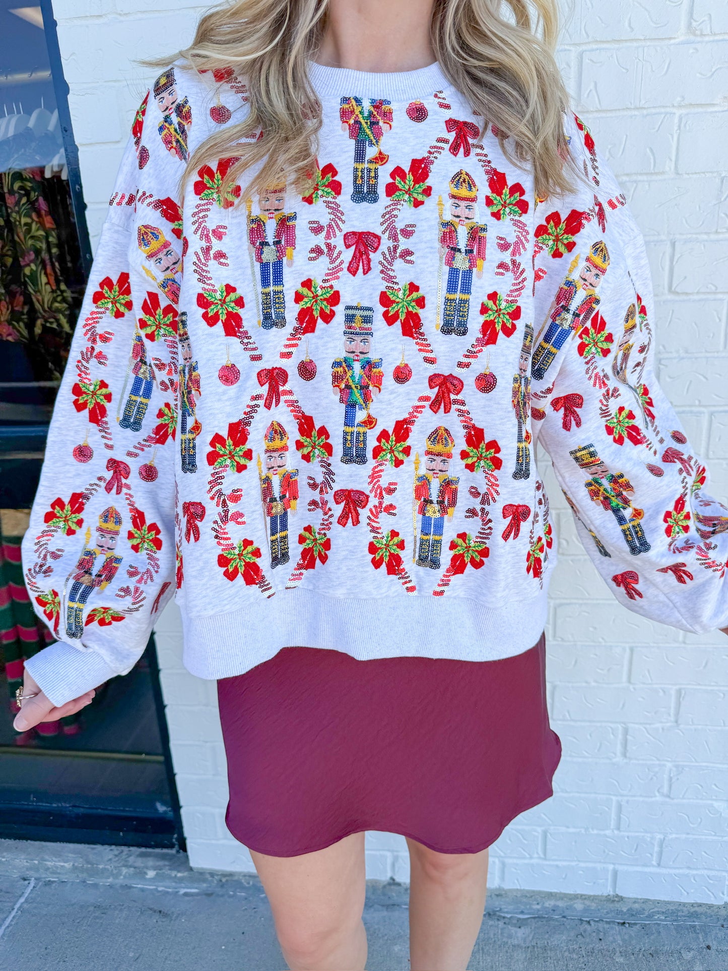 Nutcracker & Candy Cane Sweatshirt