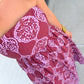 Rosy Heirloom Midi Dress
