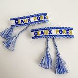 Geaux Pokes Embroidered Bracelet