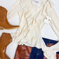 Marley Top Cream Pointelle Knit
