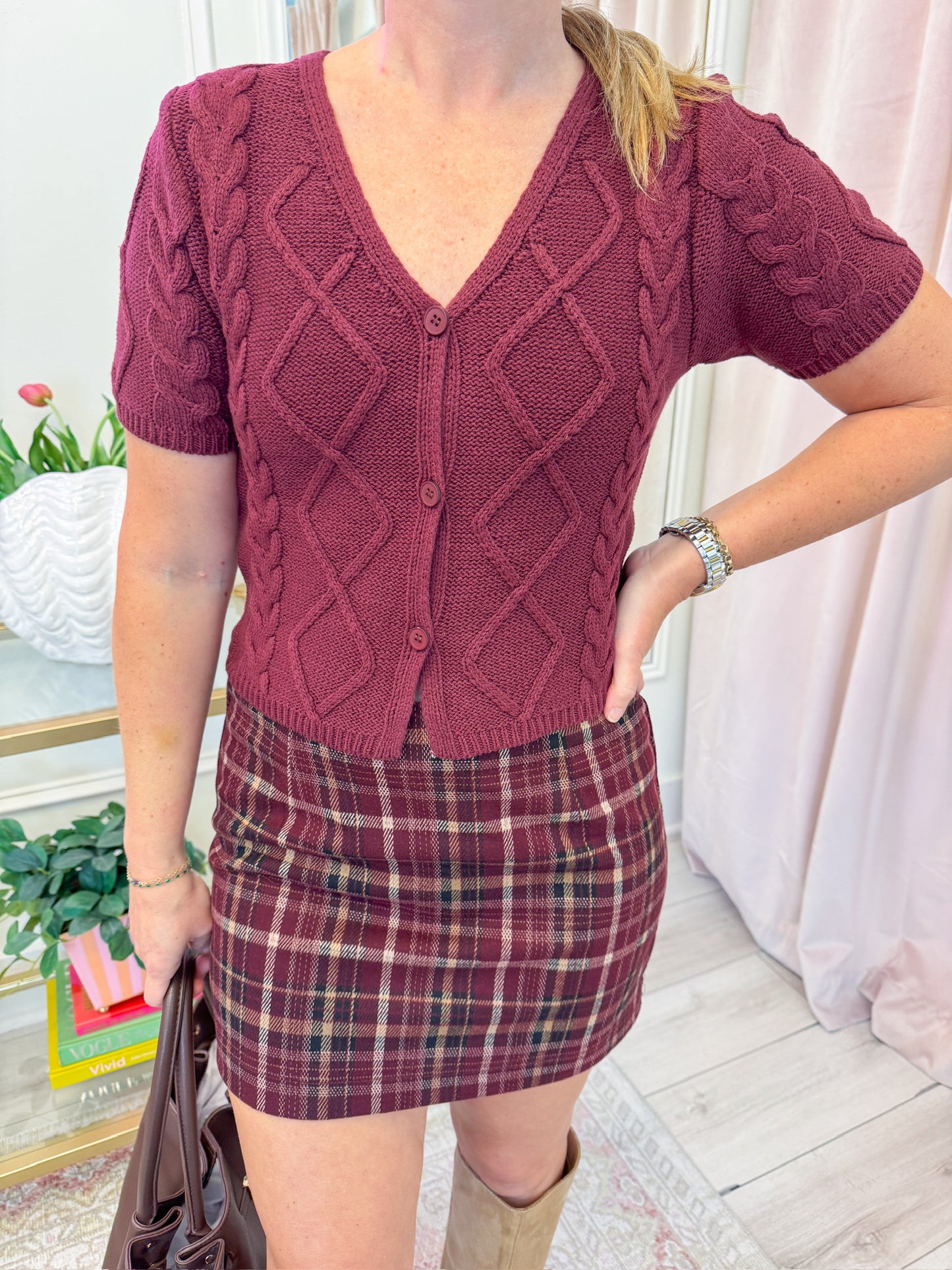 Autumn Plaid Mini Skirt