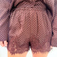 Dotty Lacy Satin Shorts