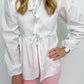 Andi Long Sleeve Tie Front Blouse
