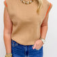 Cappuccino Sleeveless Knit Top