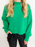 Vibrant Oversized Crop Sweater