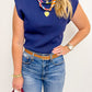 Elevated Knit Shoulder Pad Top