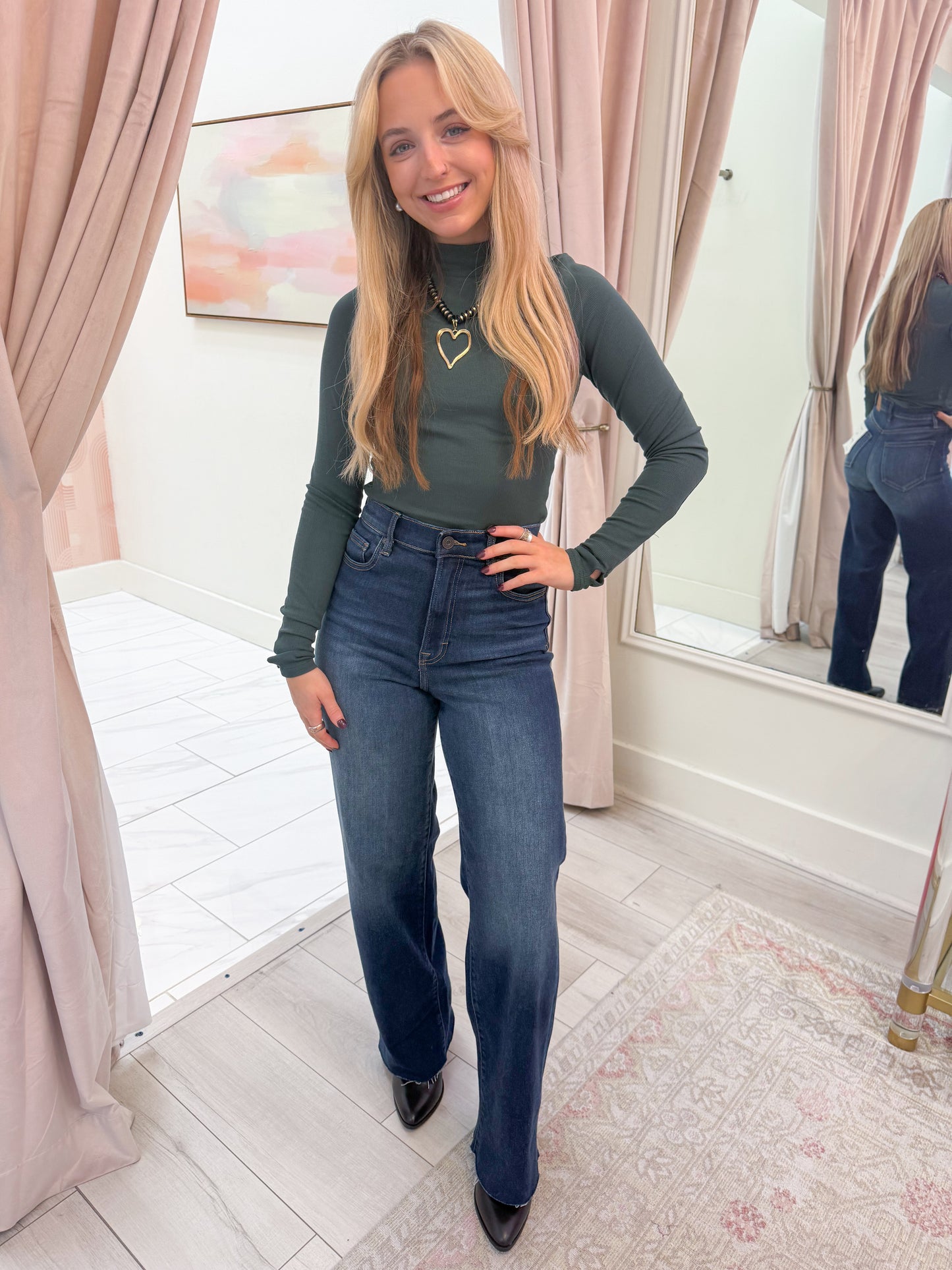 Ronan Mock Neck Top with Thumbhole