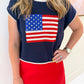 Flag Rolled Edge Sweater