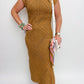 Wandering Intricate Knit Midi Dress