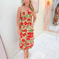 Ivy 3D Floral Midi Dress