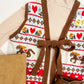 Western Vintage Front Tie Sweater Vest