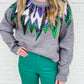 Mardi Sequin Fair Isle Sweater