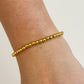 4mm Gold Beaded Bracelet