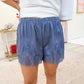 Layla Lace Trim Satin Short