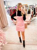 Woods Mini Dress Pink Leather