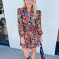 The Hazel Dress Midnight Petals