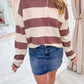 Sideline Stripe Collared Sweater