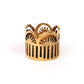 Leah Brass Scarf Slide Ring