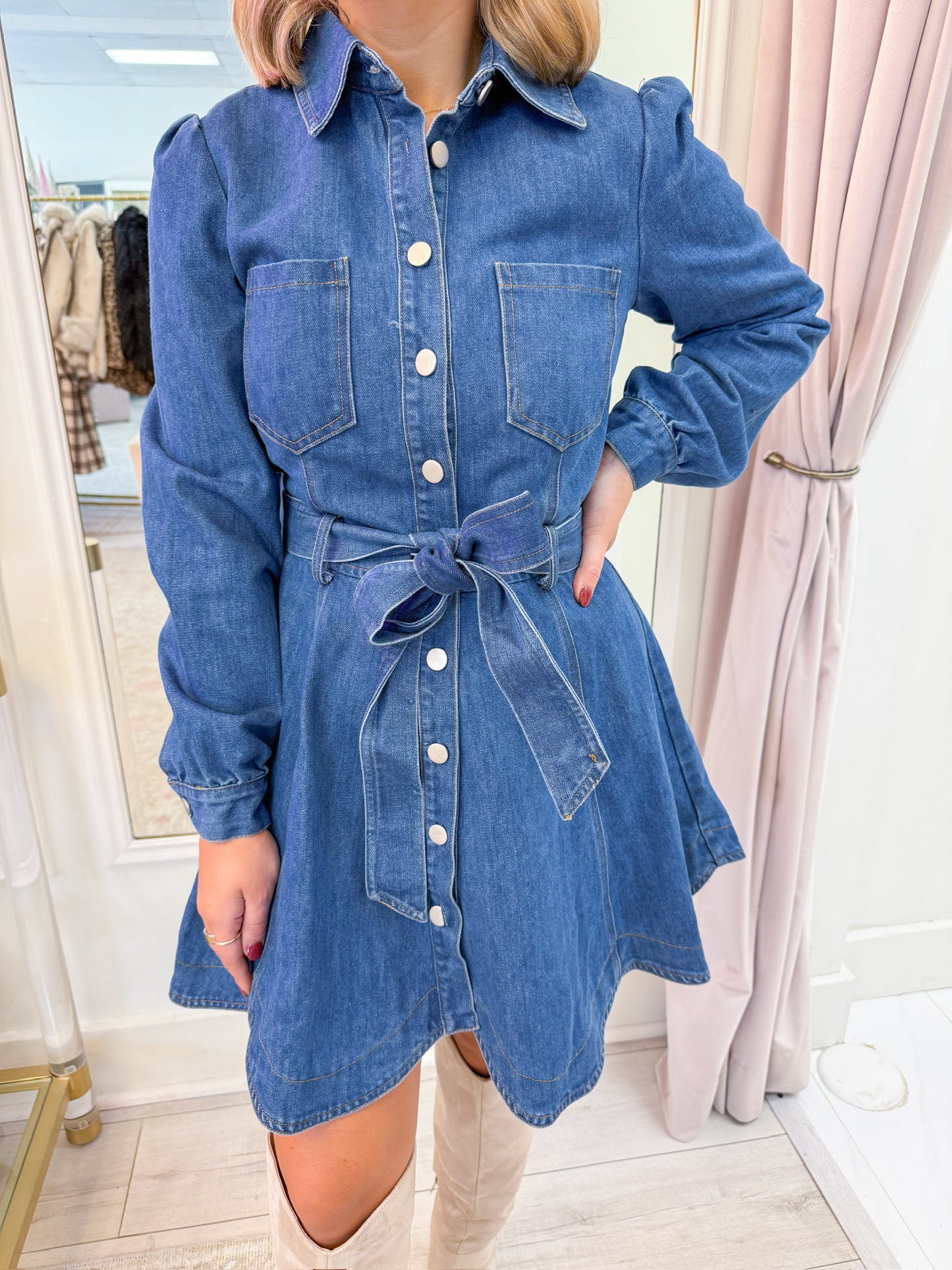 Hill Country Denim Mini Dress