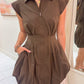 Dyanne Zip Front Mini Dress