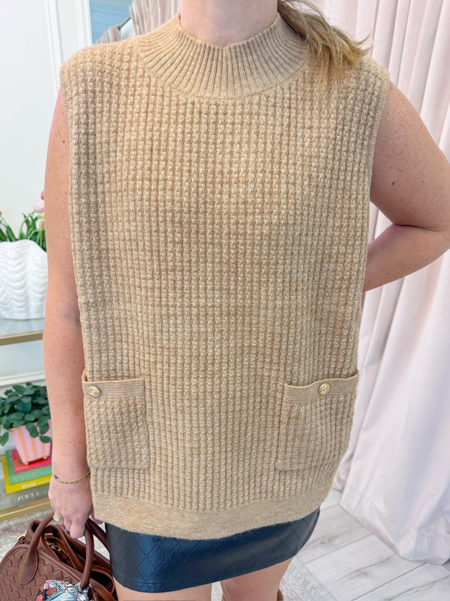 Ryann Oversized Ribbed Vest