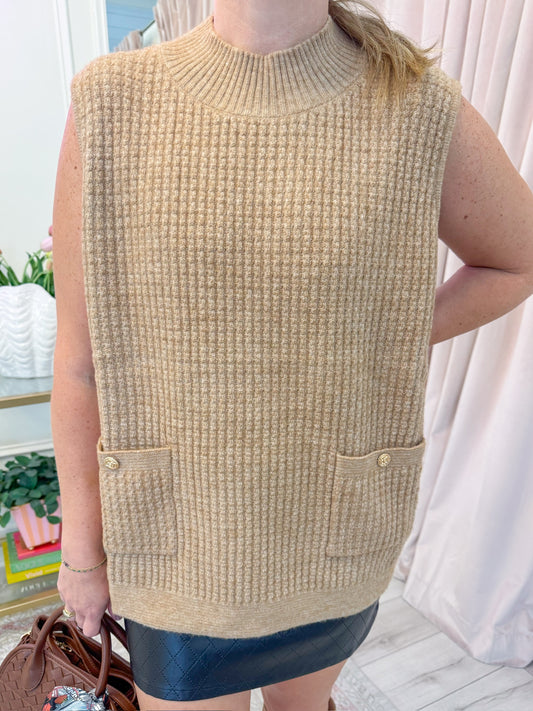 Ryann Oversized Ribbed Vest