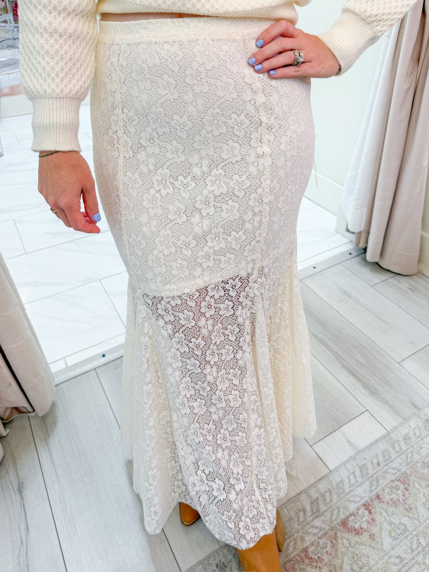 Making Promises Lace Maxi Skirt